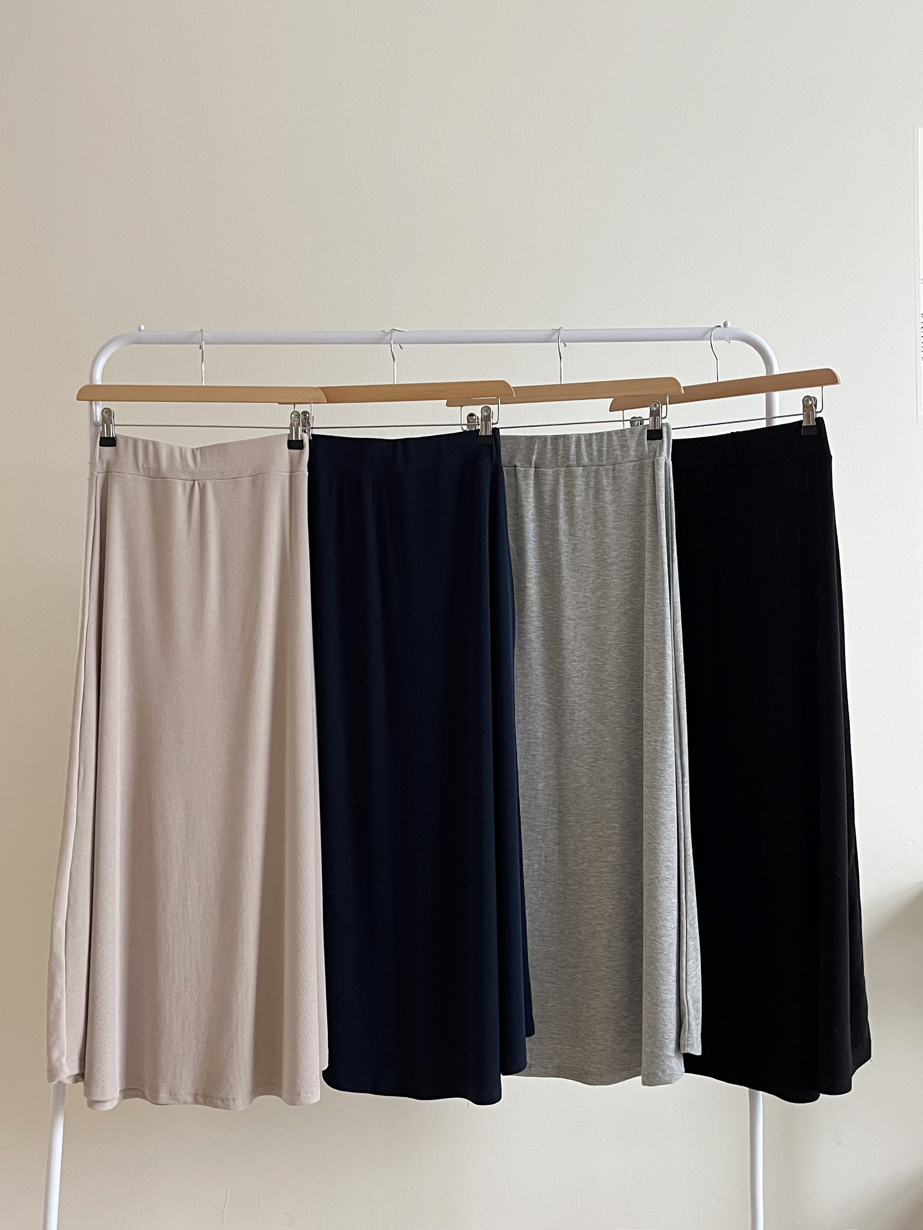 イージーリブAラインスカート | 詳細画像16