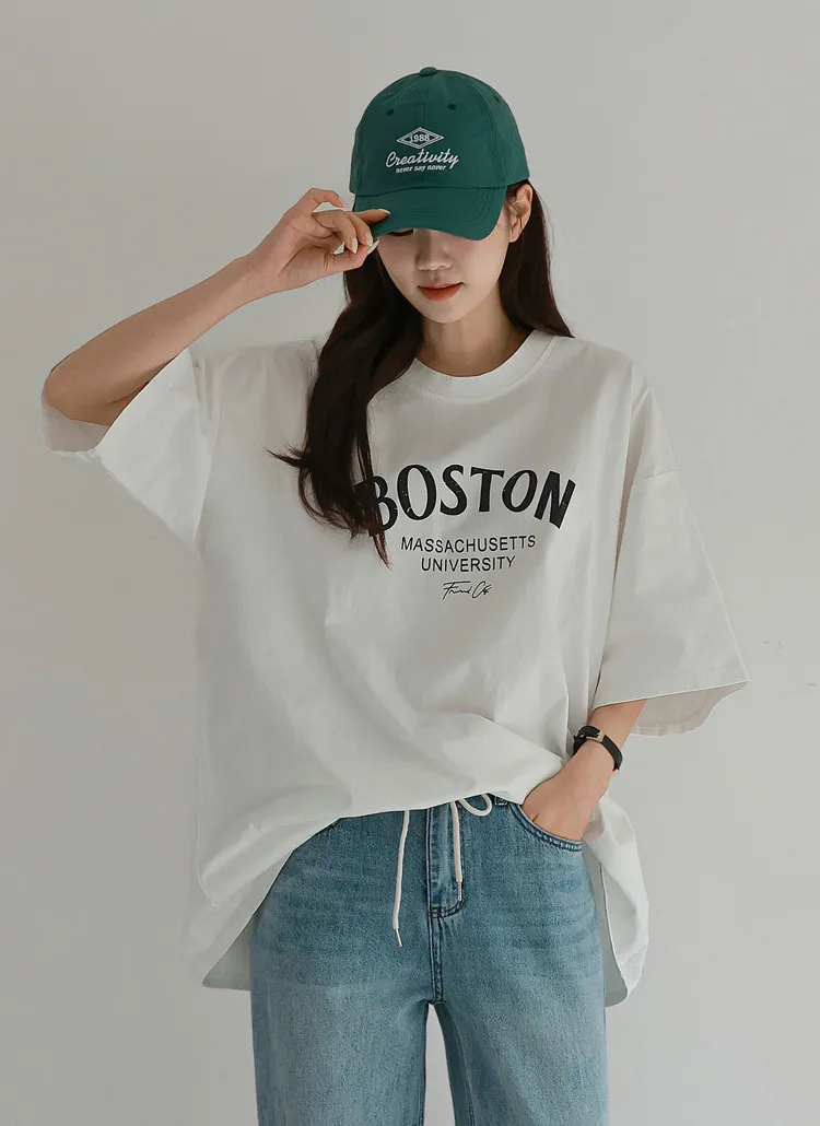 BOSTONボクシー半袖Tシャツ | chicfox | 詳細画像1