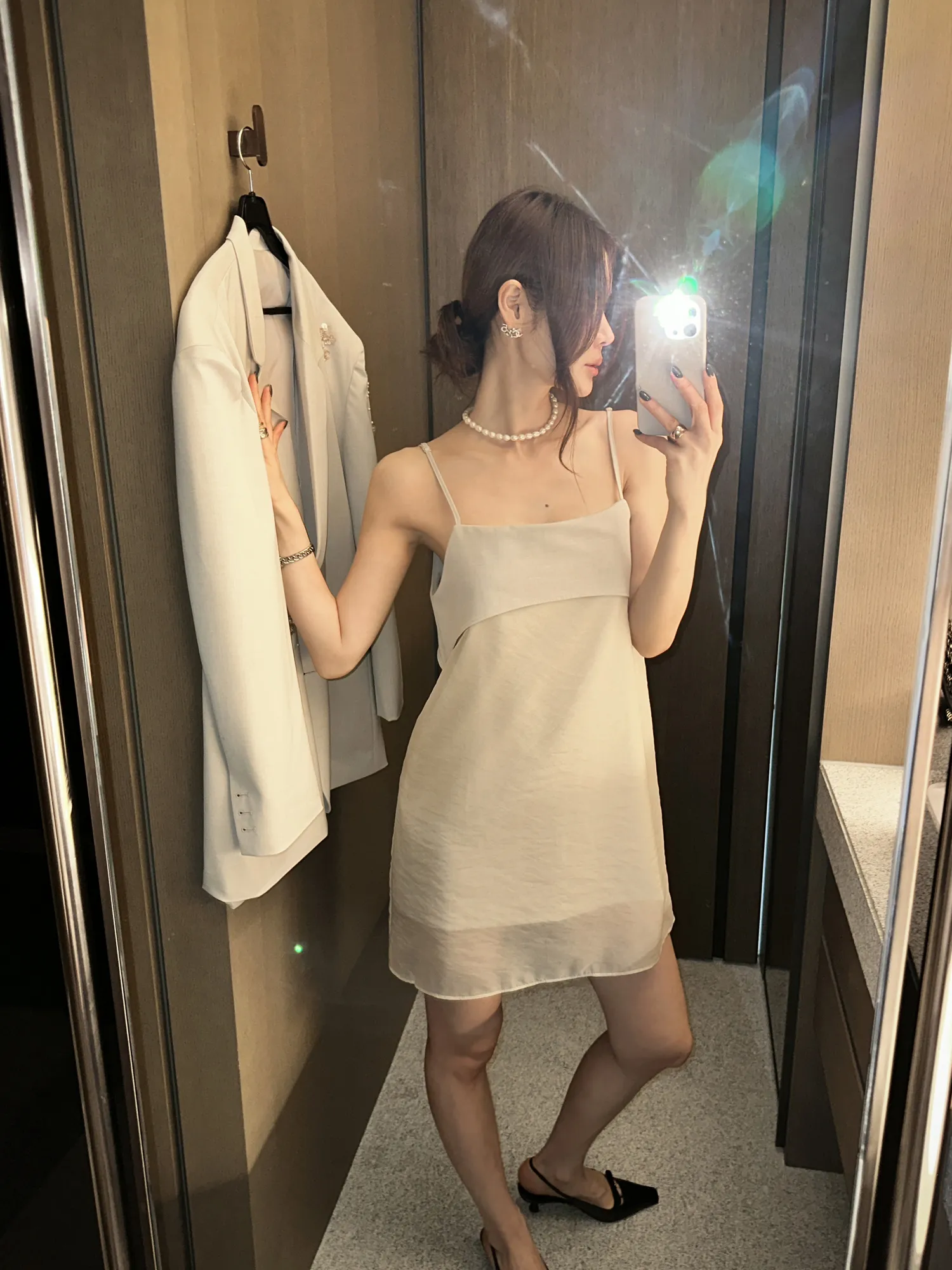 シフォンキャミワンピース | partysu | 詳細画像1