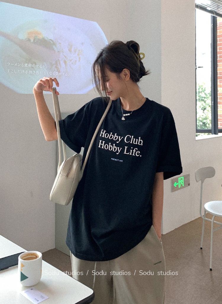 Hobbyロゴボクシー半袖Tシャツ | 詳細画像11