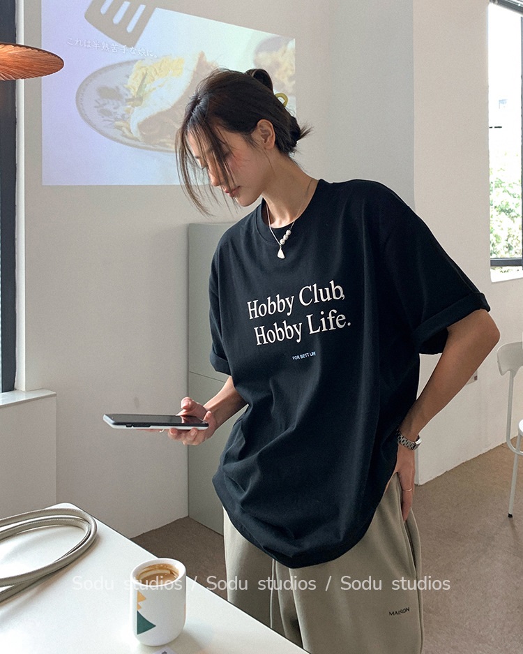 Hobbyロゴボクシー半袖Tシャツ | 詳細画像17