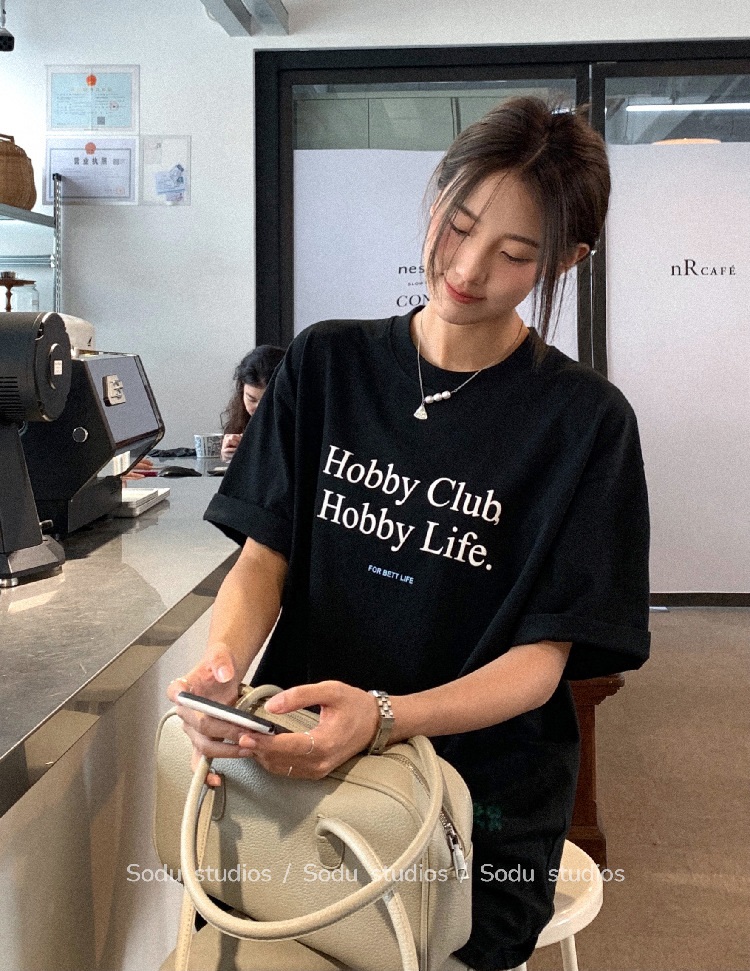Hobbyロゴボクシー半袖Tシャツ | 詳細画像18