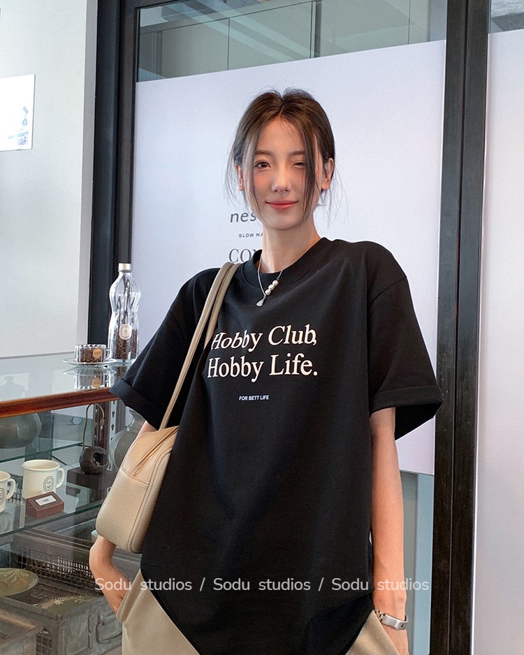 Hobbyロゴボクシー半袖Tシャツ | 詳細画像19
