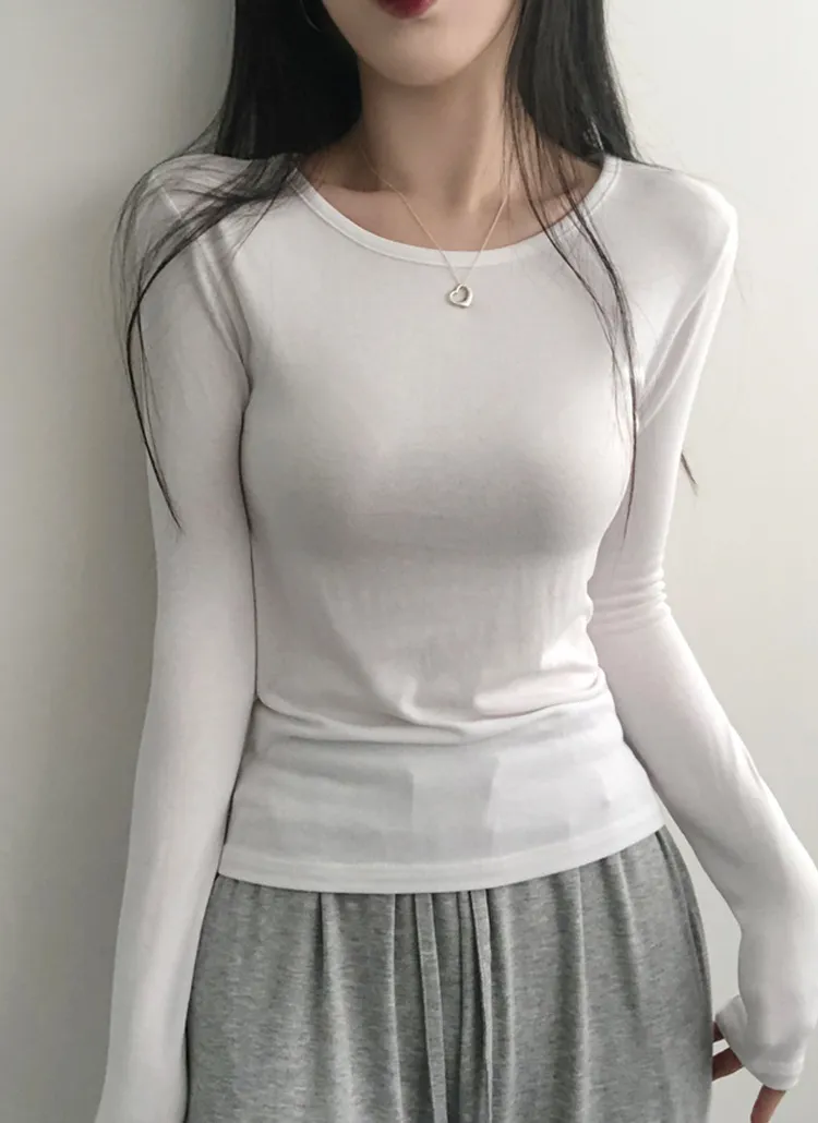 スリム長袖Tシャツ | lilisense | 詳細画像1