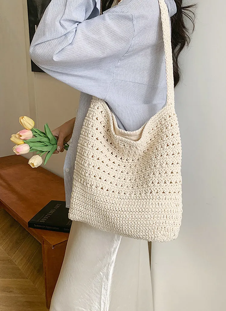 スクエアネット編みバッグ | whosbag | 詳細画像1