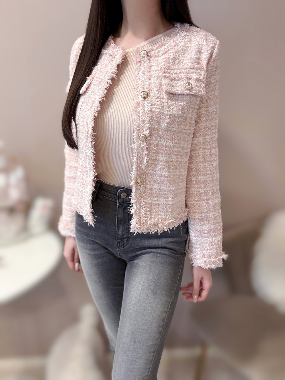 regleam フリンジツイードジャケット フリンジツイードジャケット｜FRINGE TWEED JACKETの通販｜regleam