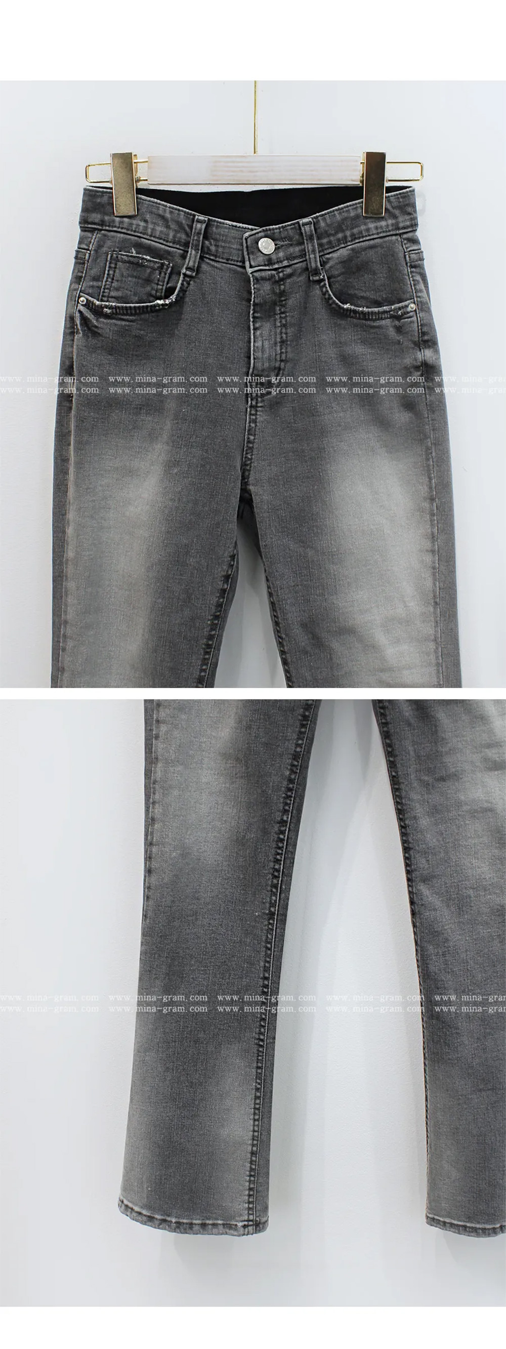 ウエストゴムフレアデニムパンツ | 詳細画像15