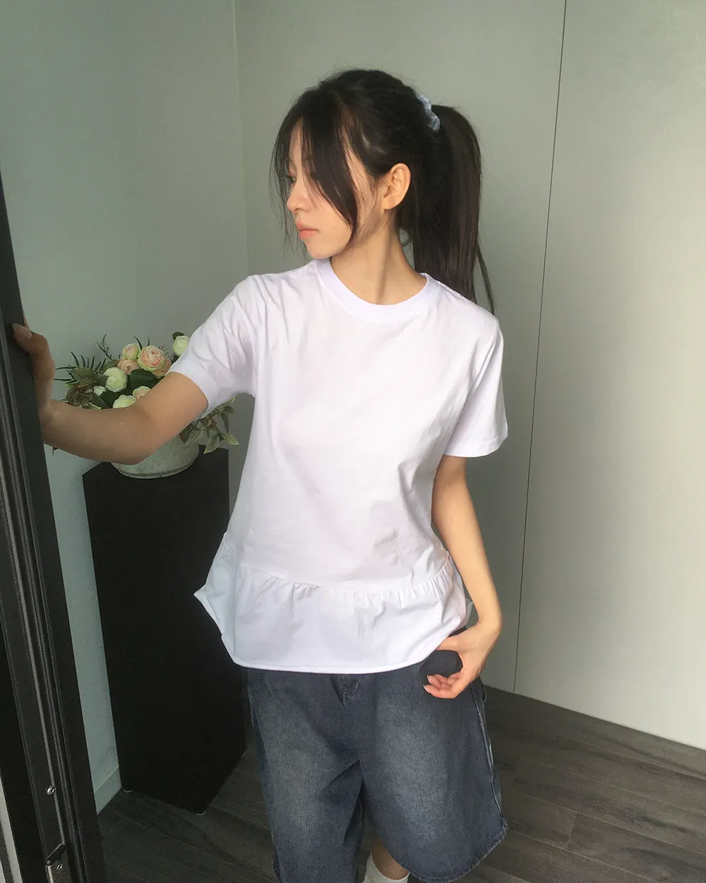 フレア半袖Tシャツ | WONDERWONDER | 詳細画像1