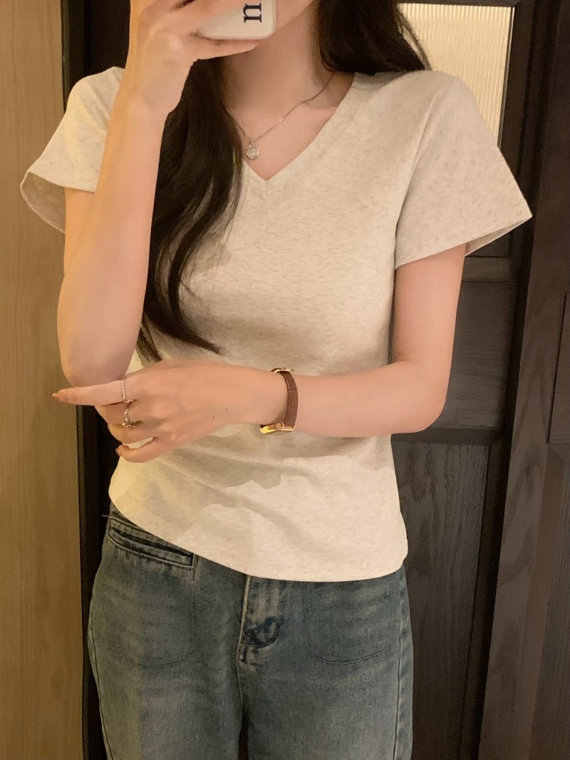 Vネック半袖Tシャツ | 詳細画像4