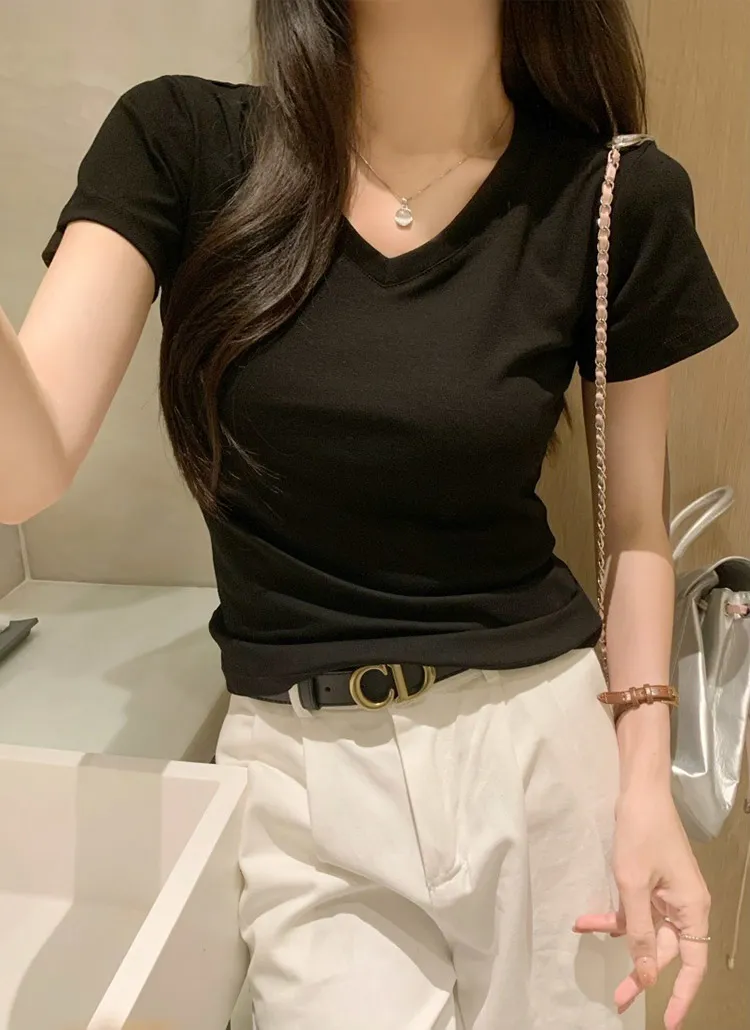 Vネック半袖Tシャツ | 詳細画像1