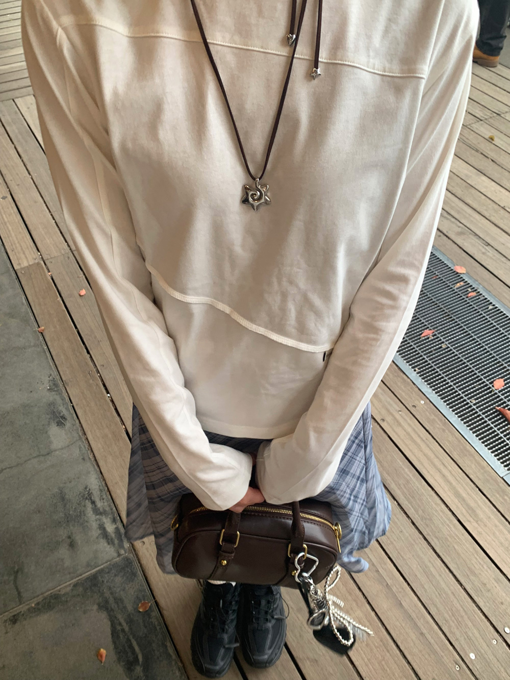 シフォンリボンチェックミディスカート | 詳細画像8