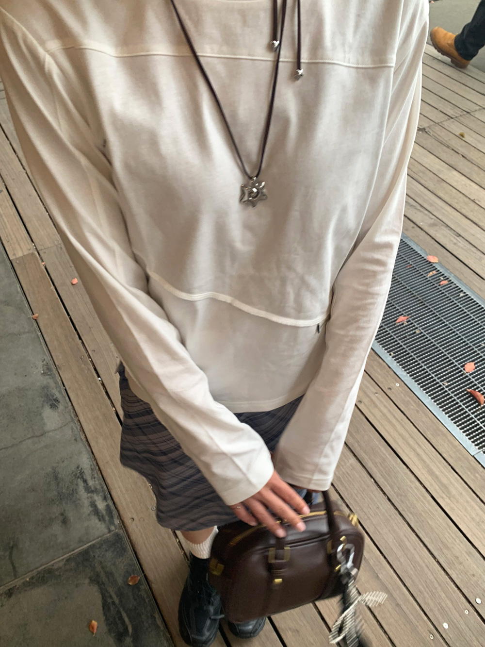 シフォンリボンチェックミディスカート | 詳細画像9