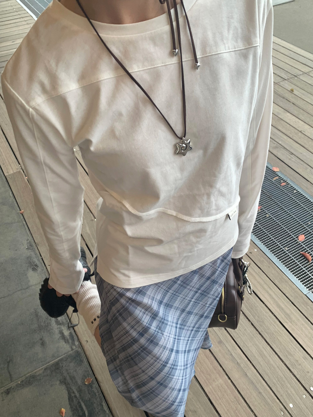 シフォンリボンチェックミディスカート | 詳細画像10