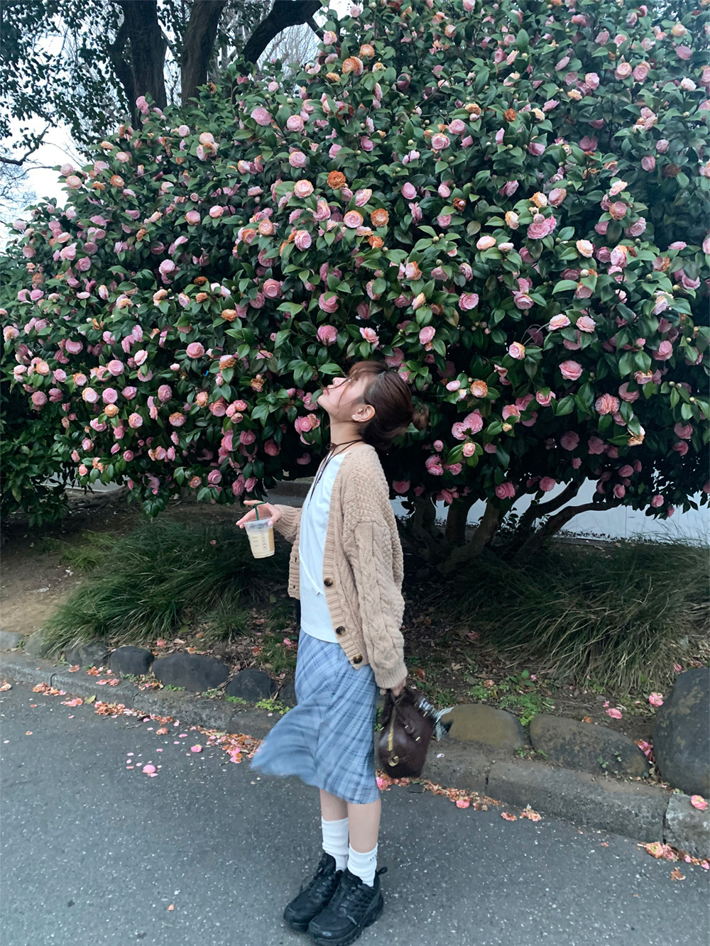 シフォンリボンチェックミディスカート | 詳細画像12