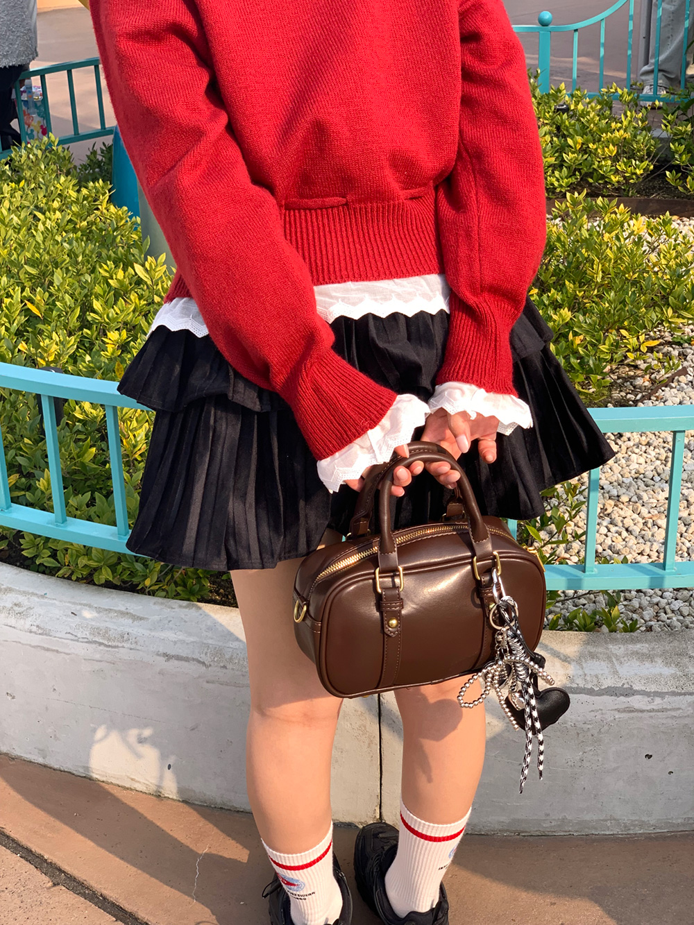 パンツ裏地ベロアティアードスカート | 詳細画像11