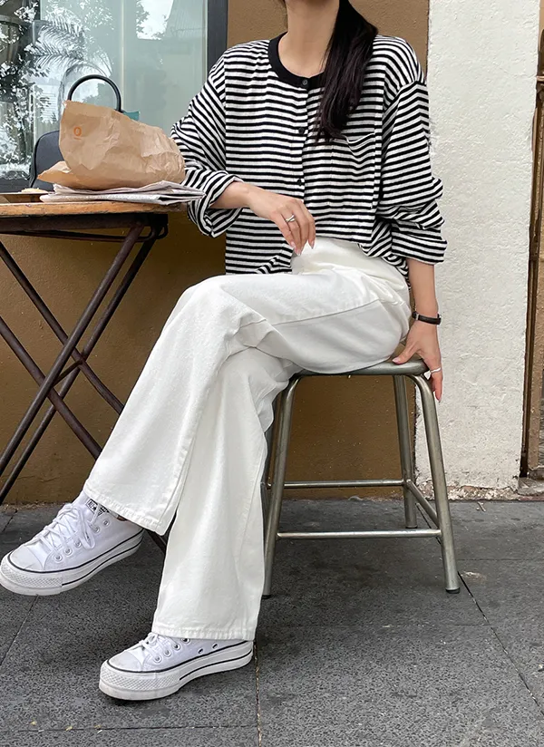 コットンストレートパンツ | crushj | 詳細画像1