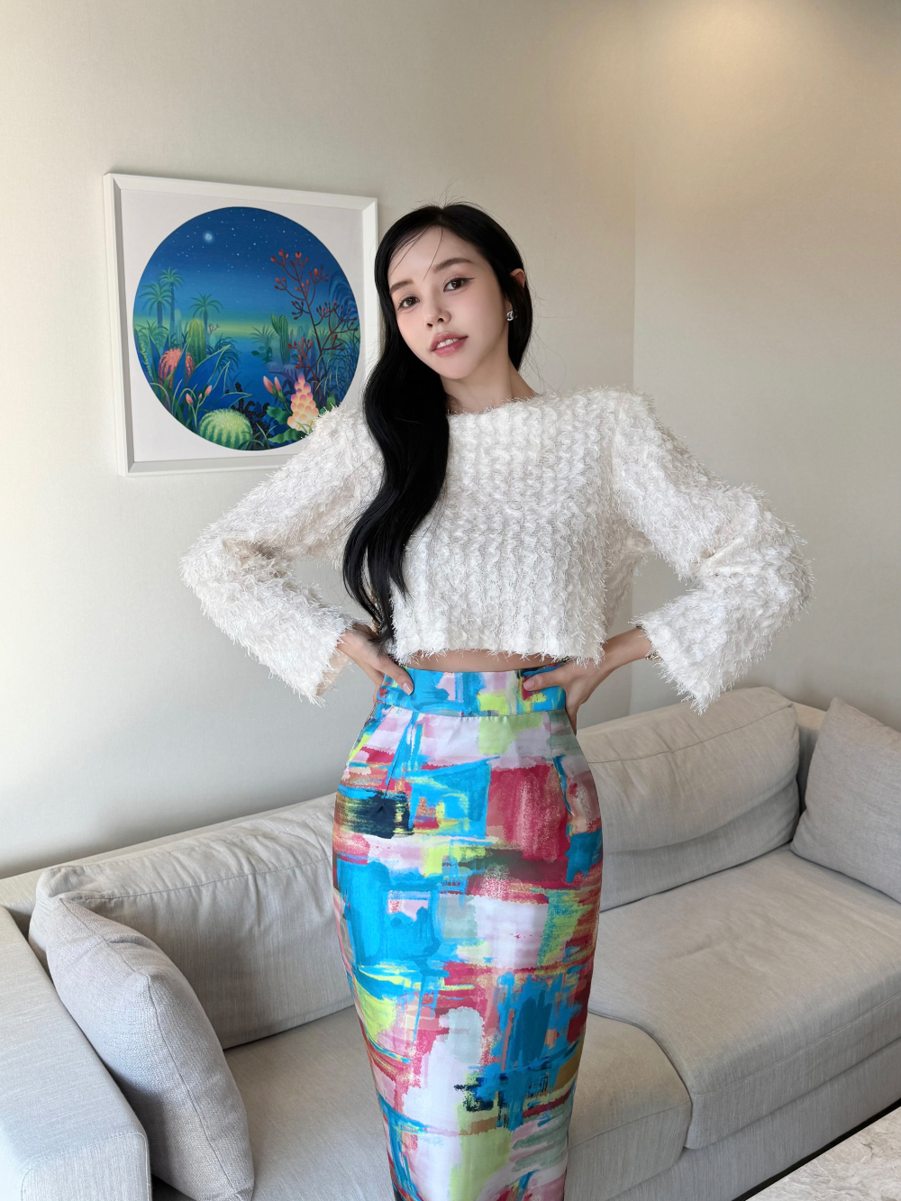 ペイントスカート人気商品‼️ Liesse スカート カラーペイントスカート : ZOZOTOWN Yahoo!店