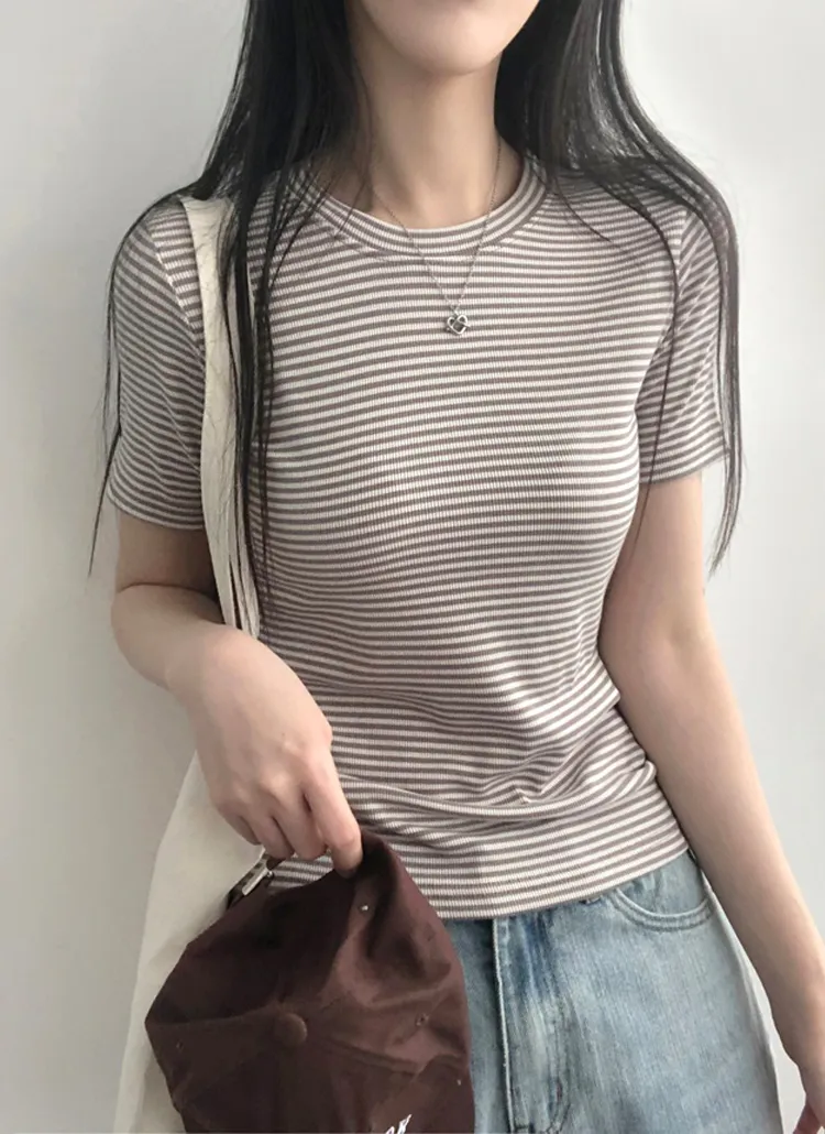 ボーダー半袖Tシャツ | lilisense | 詳細画像1