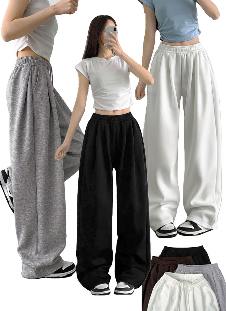 ドロストバルーンワイドスウェットパンツ | レディースファッション