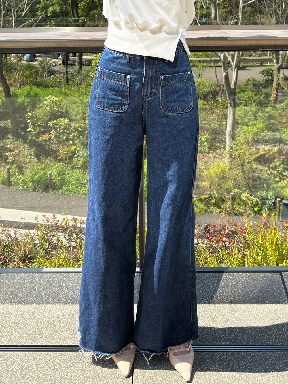 2TYPEカットオフポケットワイドデニムパンツ | 詳細画像2