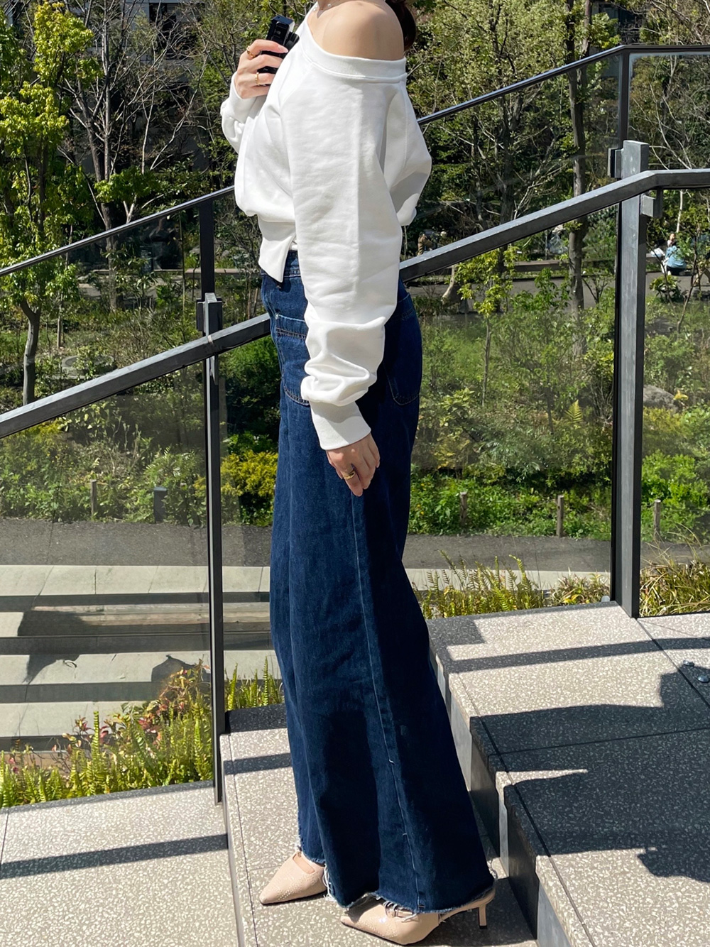 2TYPEカットオフポケットワイドデニムパンツ | 詳細画像4