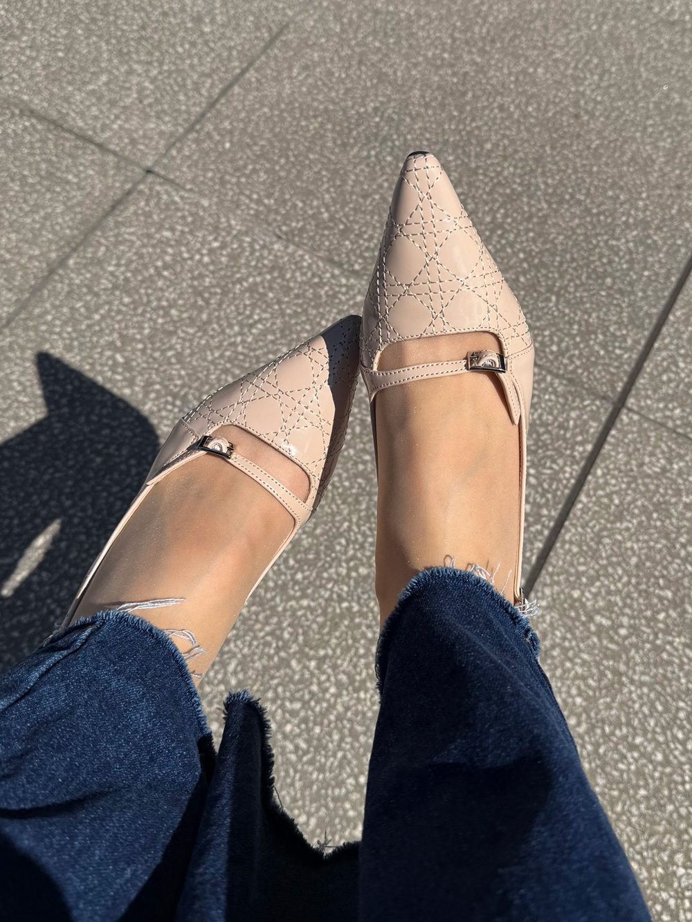 エナメル調ベルトスリングバックシューズ | 詳細画像8