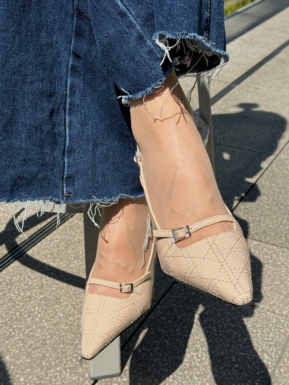 エナメル調ベルトスリングバックシューズ | 詳細画像10