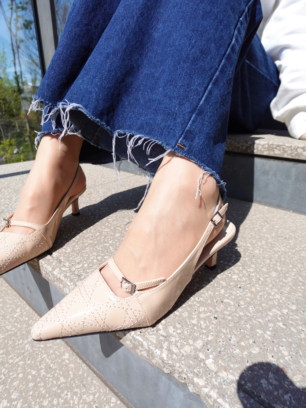 エナメル調ベルトスリングバックシューズ | 詳細画像11