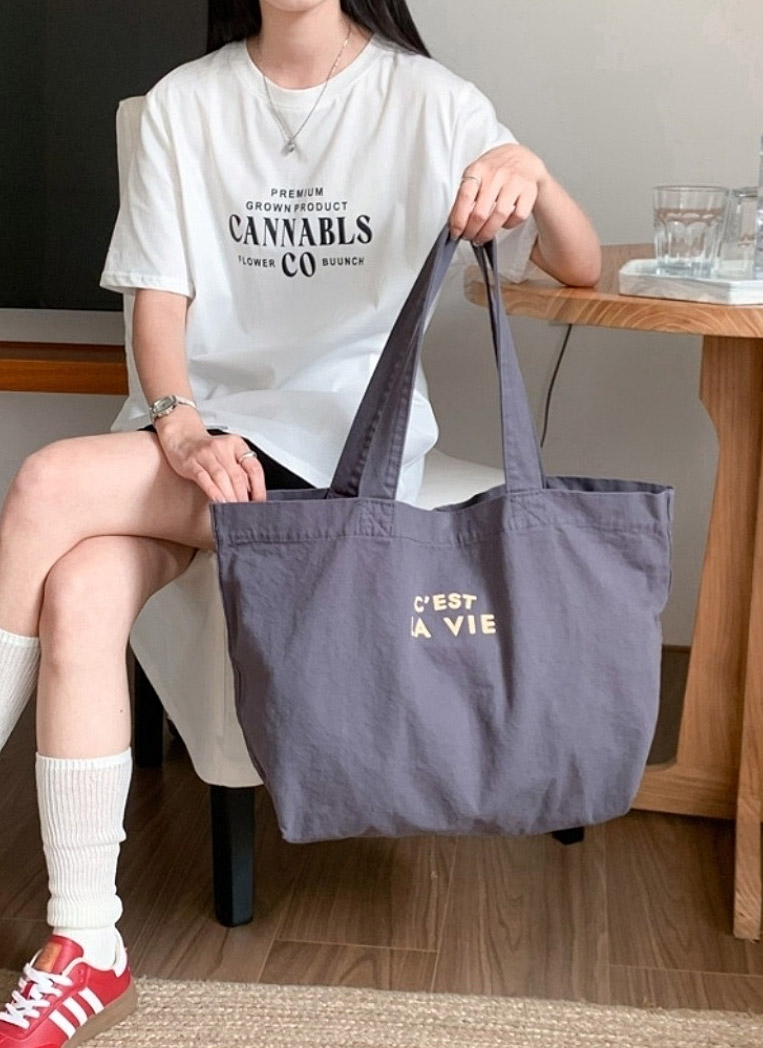 LA VIEロゴビッグトートバッグ | 詳細画像2