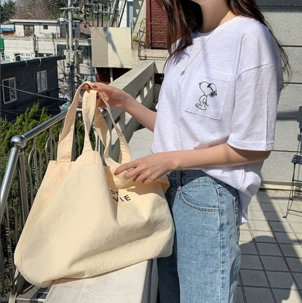 LA VIEロゴビッグトートバッグ | 詳細画像6