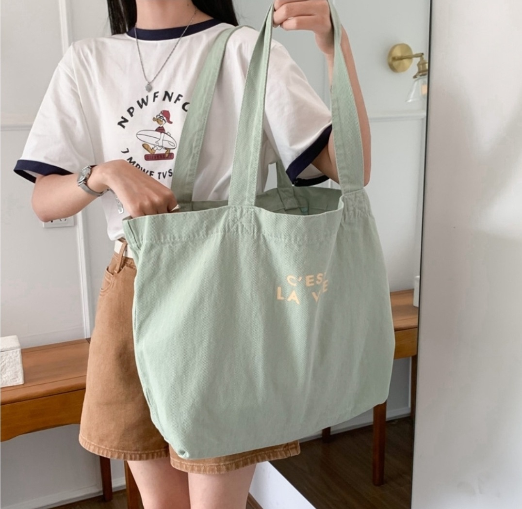 LA VIEロゴビッグトートバッグ | 詳細画像9