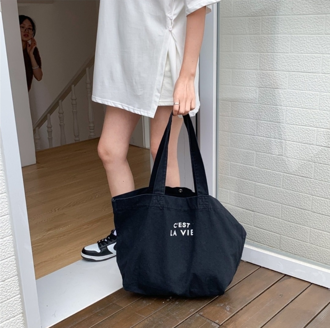 LA VIEロゴビッグトートバッグ | 詳細画像13