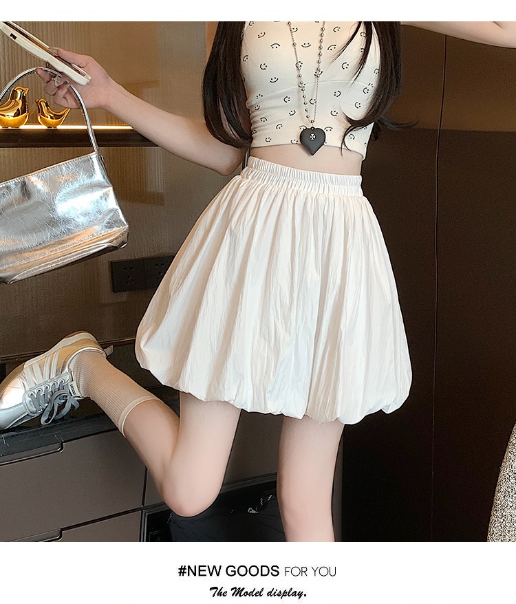 パンツ裏地ウエストゴムバルーンミニスカート | 詳細画像3