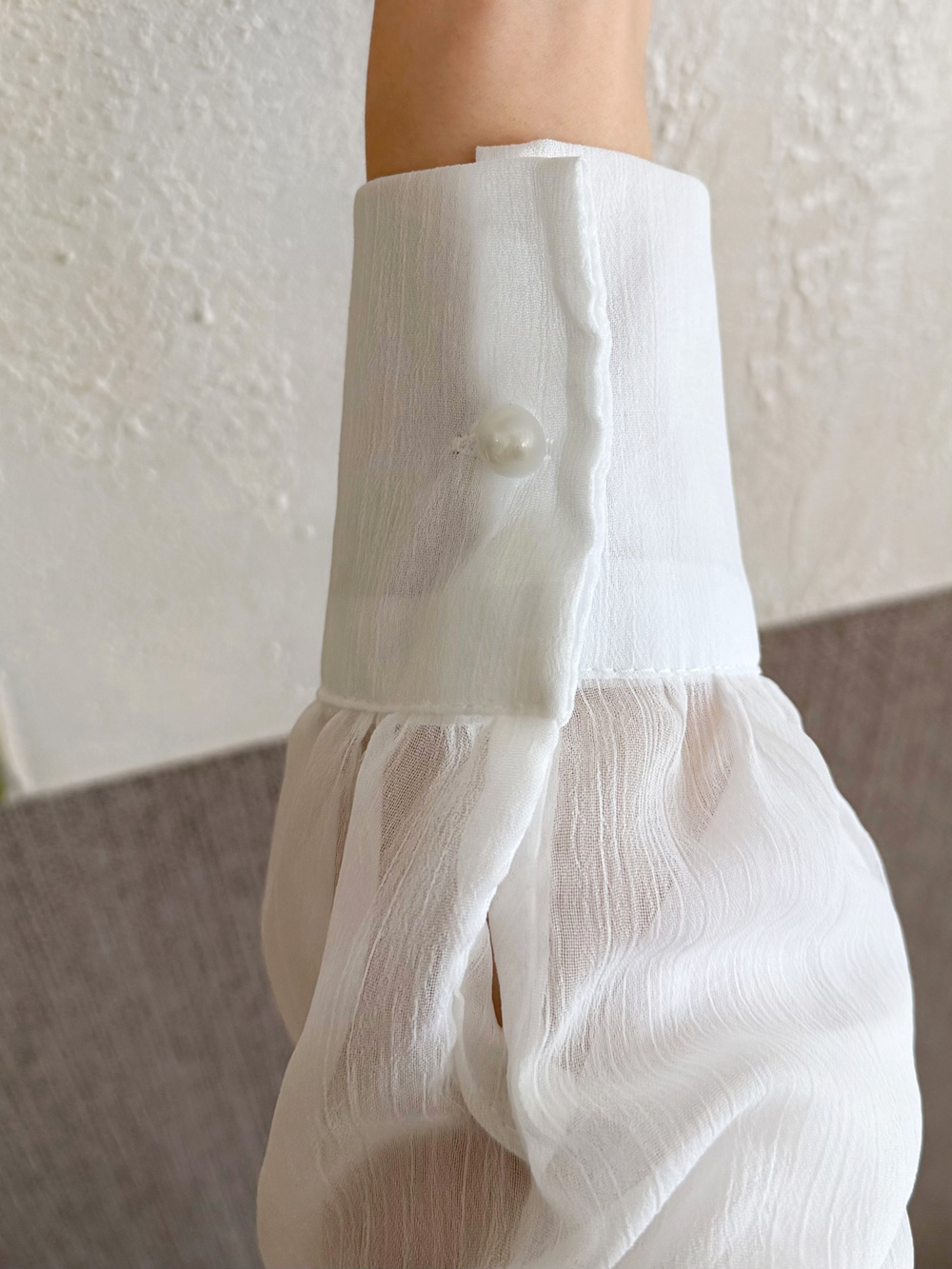 ベルト付バックリボンシフォンブラウス | 詳細画像8