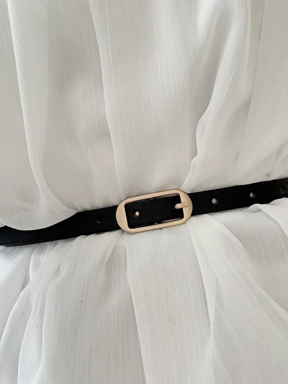 ベルト付バックリボンシフォンブラウス | 詳細画像9