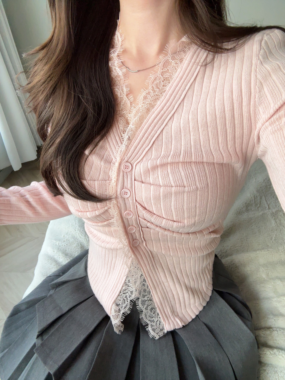 パンツ裏地ダブルプリーツミニスカート | 詳細画像7