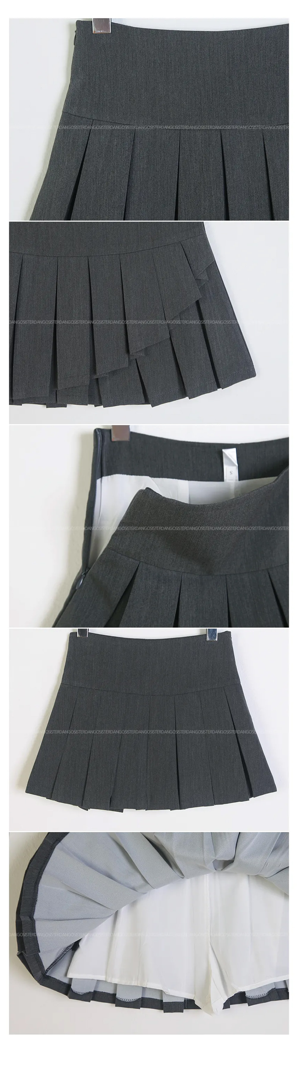 パンツ裏地ダブルプリーツミニスカート | 詳細画像14