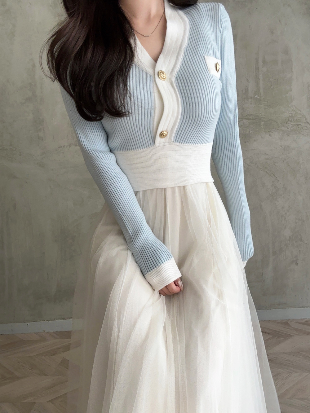 ウエストゴムチュールフレアスカート | 詳細画像9