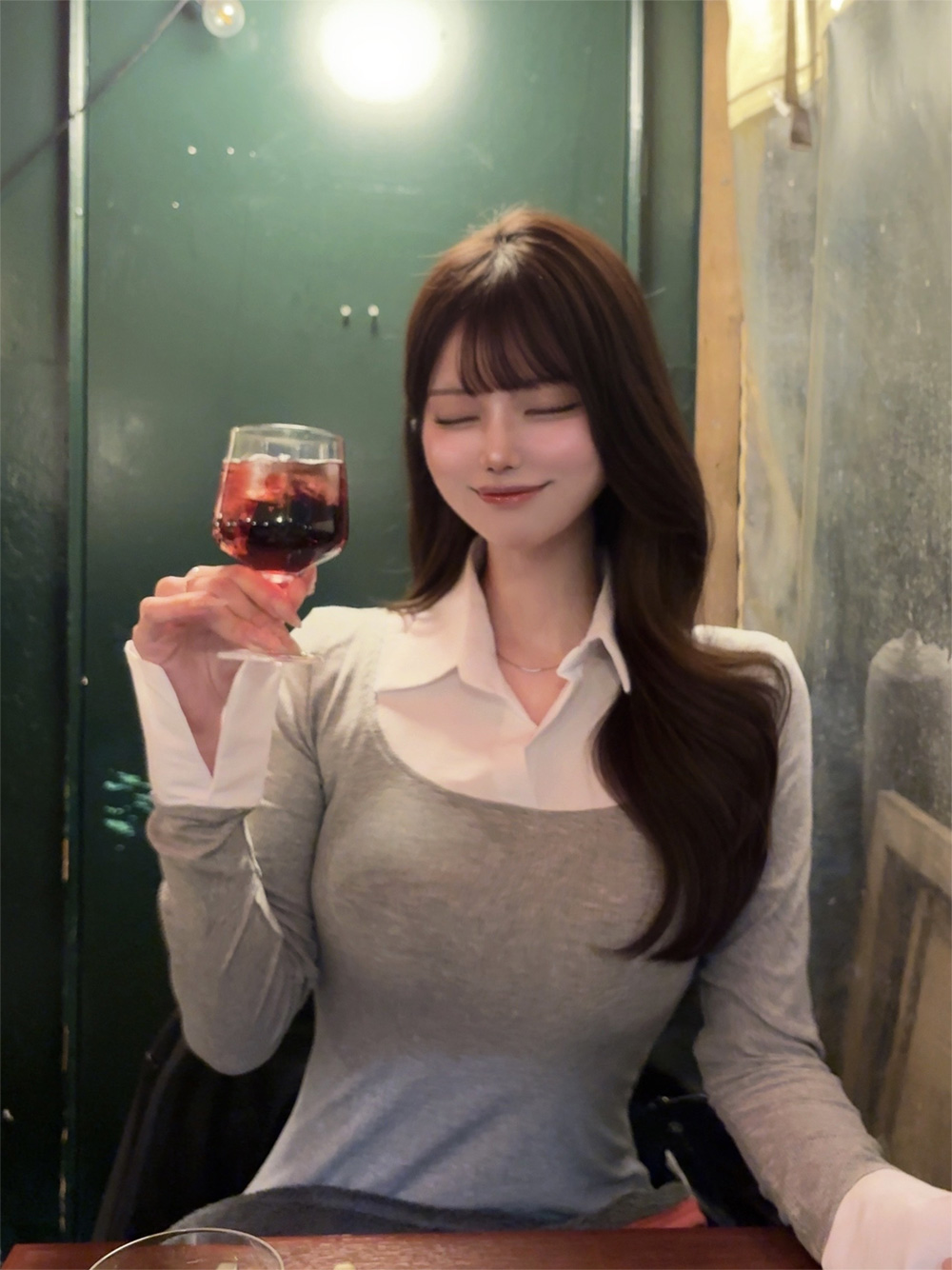 シャツレイヤード風フレアミニワンピース | 詳細画像11