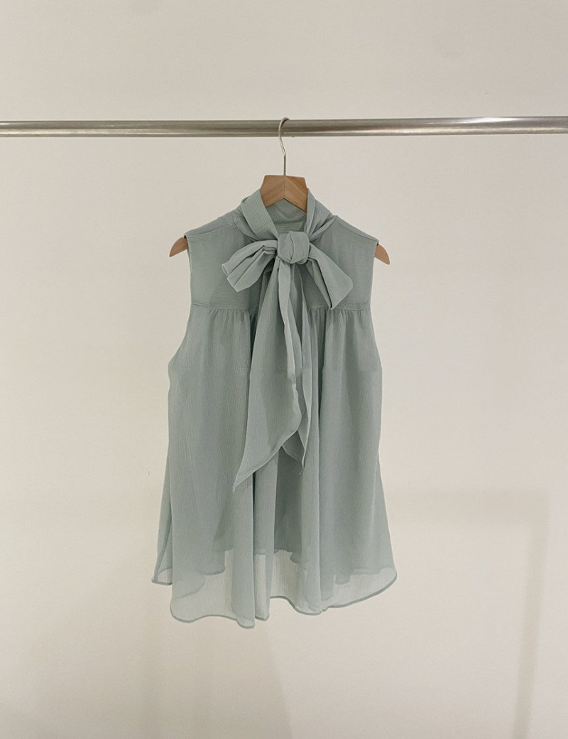 バックリボンフレアシフォンノースリーブ | 詳細画像28
