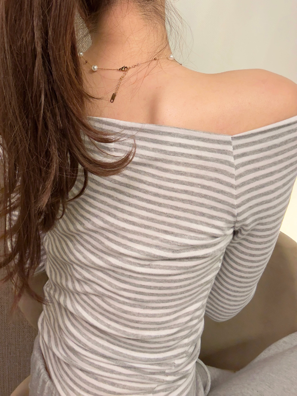 ボーダーオフショルTシャツ | 詳細画像10