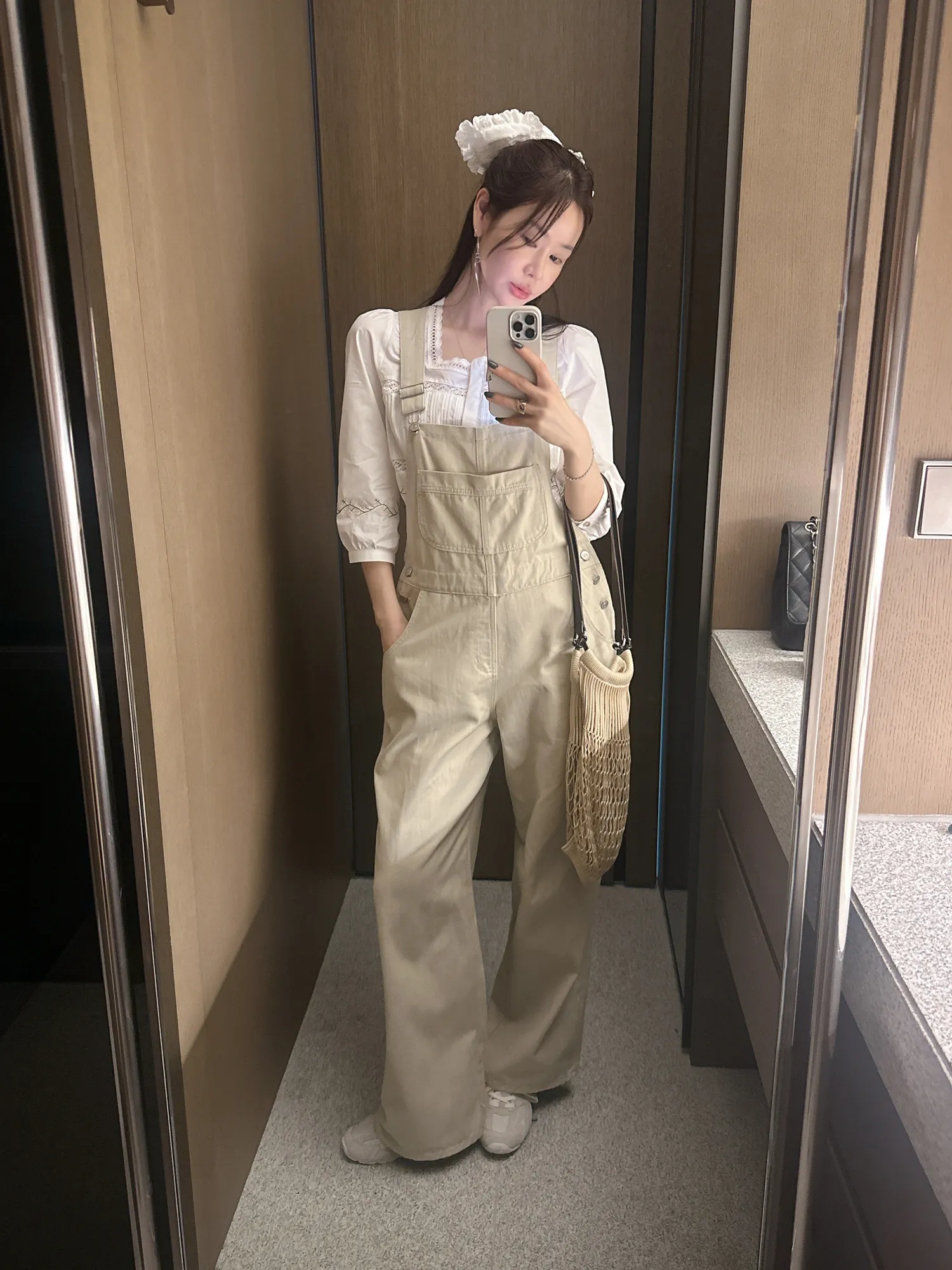 カラーワイドサロペットパンツ | partysu | 詳細画像1