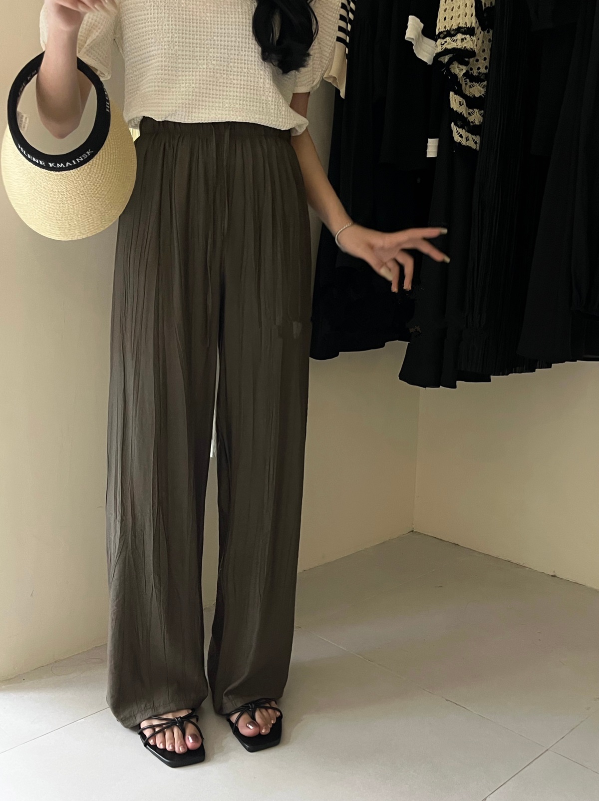 ドロストリンクルストレートパンツ | 詳細画像8