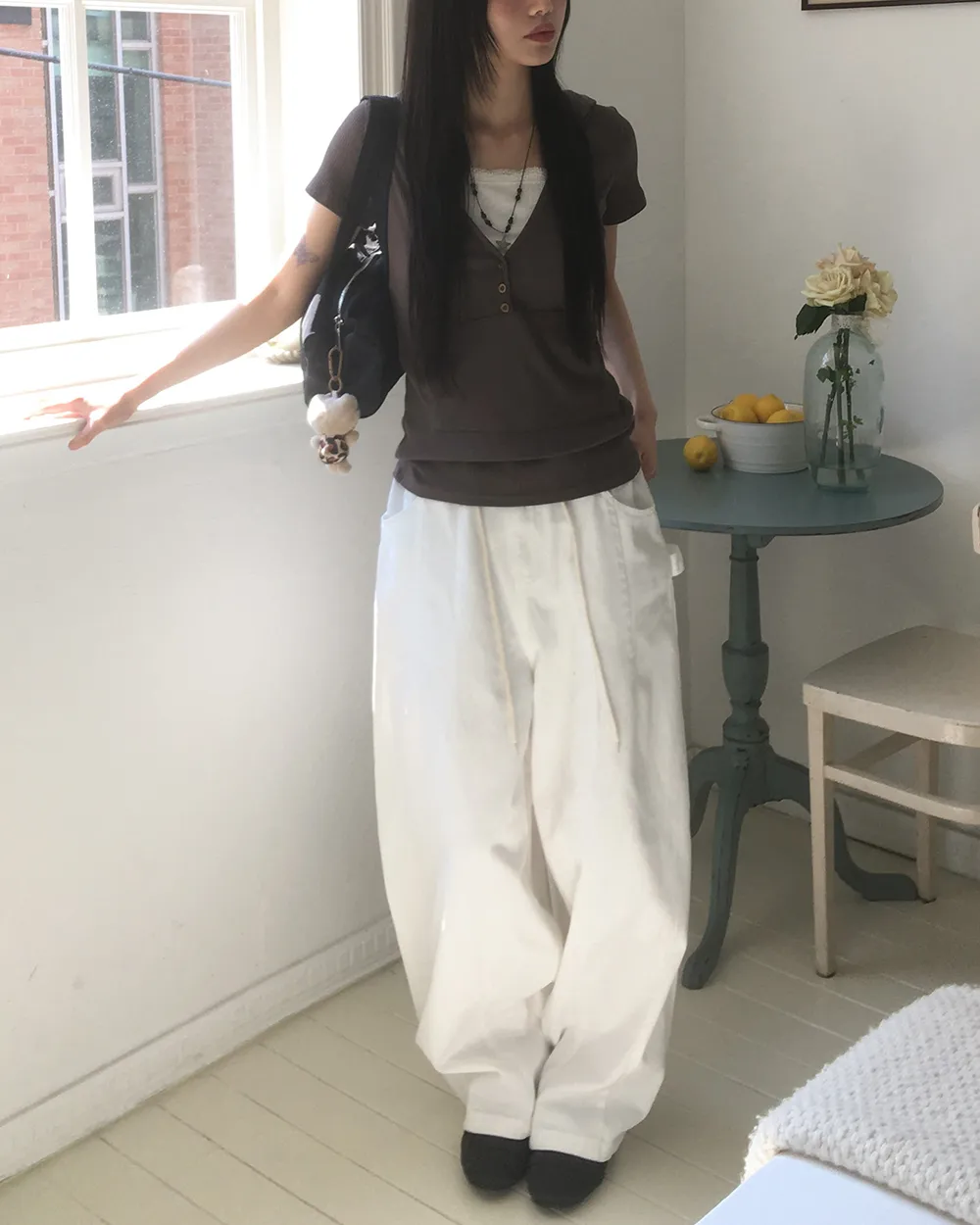ドロストバルーンカーゴパンツ | WONDERWONDER | 詳細画像1