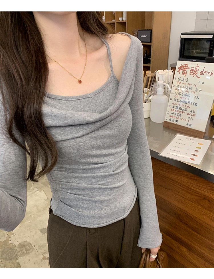 2WAYキャミレイヤードドレープTシャツ | 詳細画像11