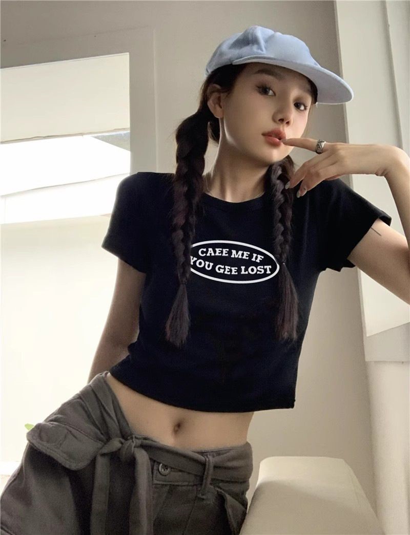 オーバルロゴクロップド半袖Tシャツ | 詳細画像7