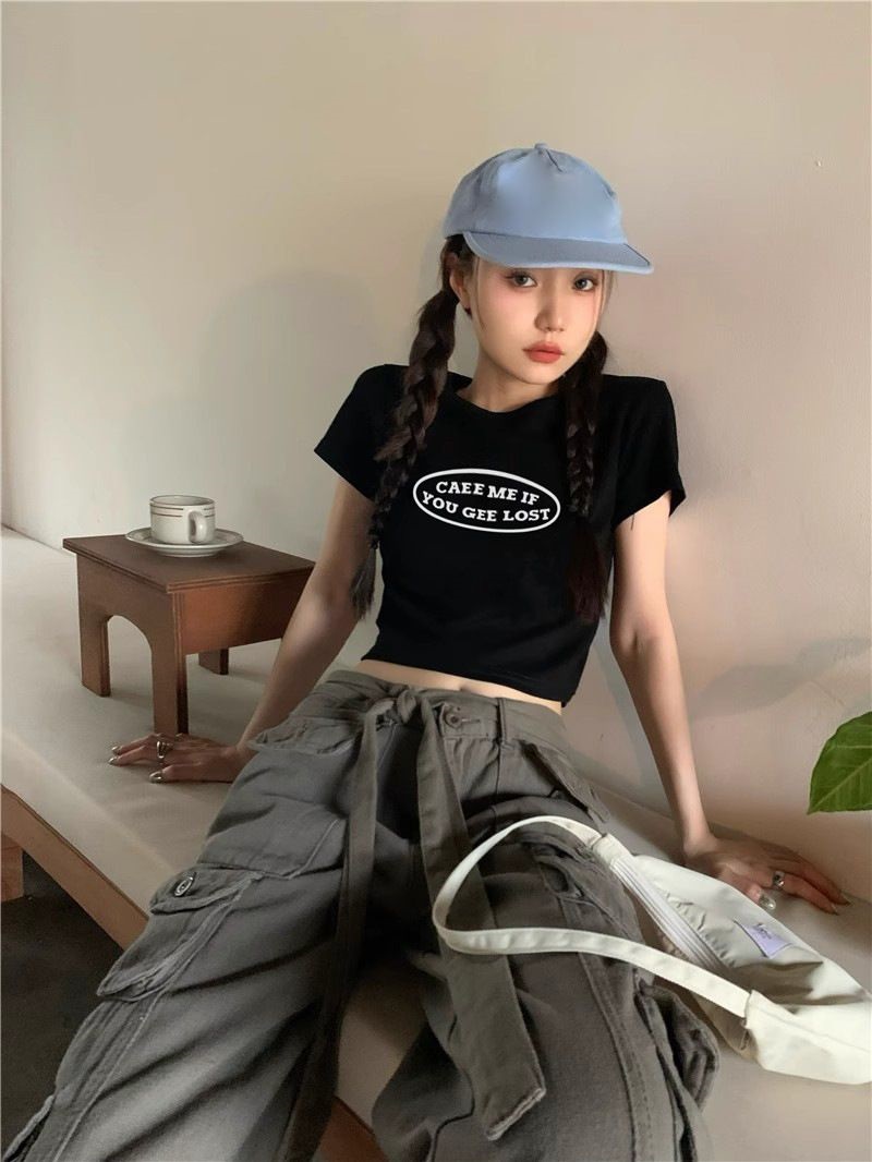 オーバルロゴクロップド半袖Tシャツ | 詳細画像8