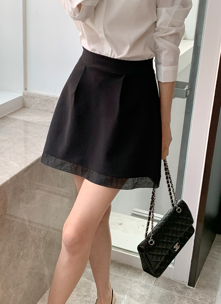 maryamnassirzadeh シースルーミニスカート BISOU SKIRT, OPTIC WHITE – Maryam Nassir Zadeh