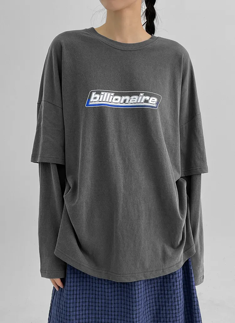 billionaireピグメントレイヤードTシャツ | blackup | 詳細画像1