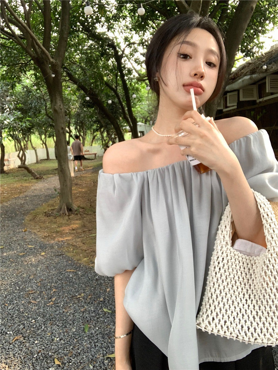 2WAYバックリボンバルーン半袖ブラウス | 詳細画像6